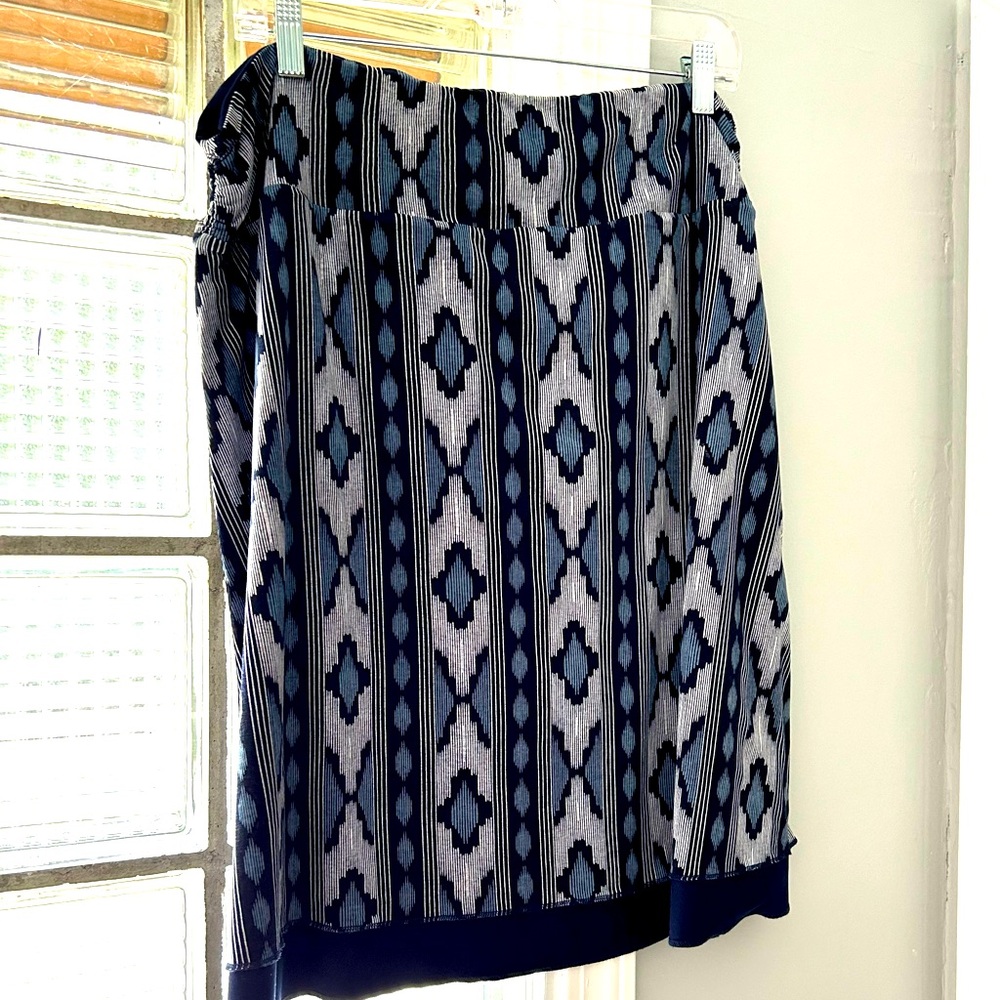 Reversible Knit A-Line Skirt - two in one! Perfect for travel!!